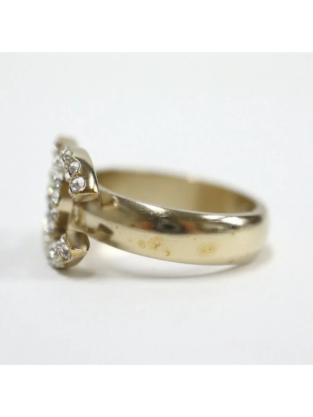 Chanel Ring CC Logo Rhinestone Metal - Picture 4 of 11